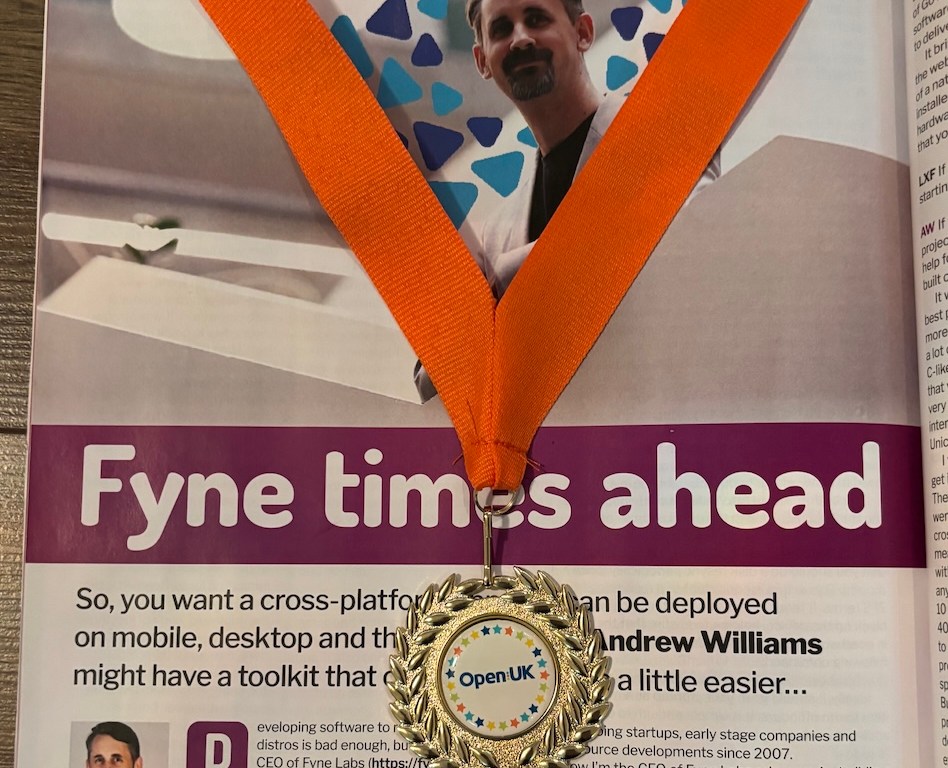 Magazine interview and medal